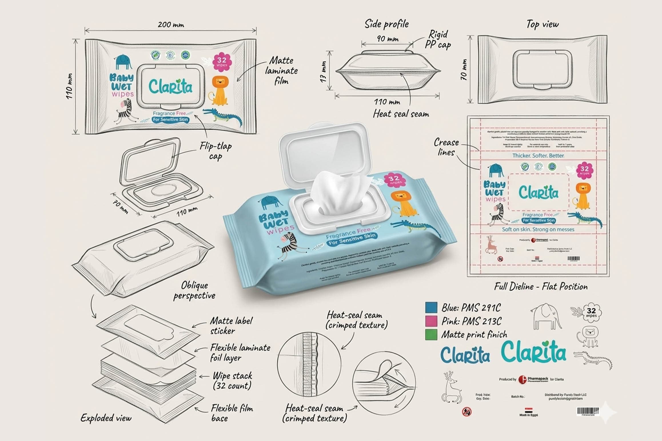 Clarita Baby Wet Wipes